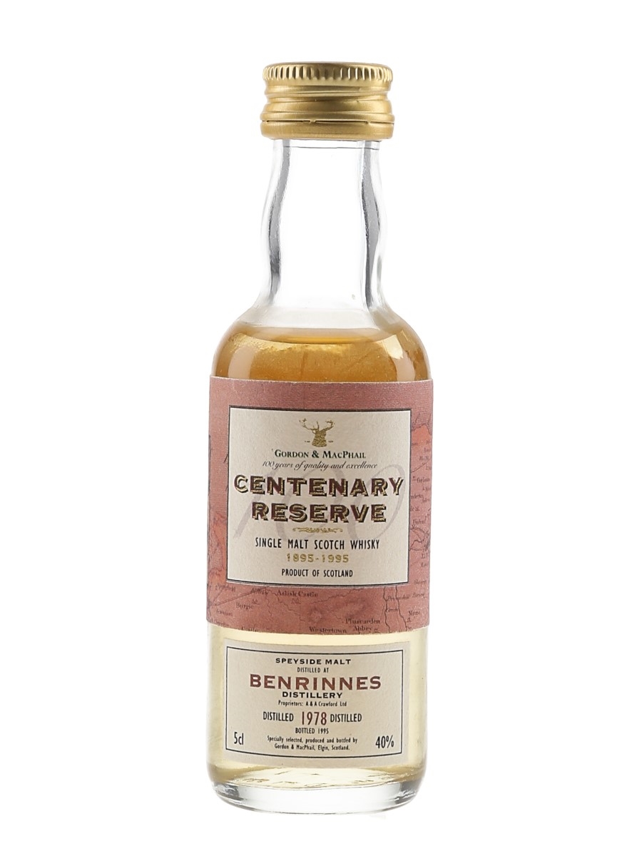Benrinnes 1978 Centenary Reserve Bottled 1995 - Gordon & MacPhail 5cl / 40%