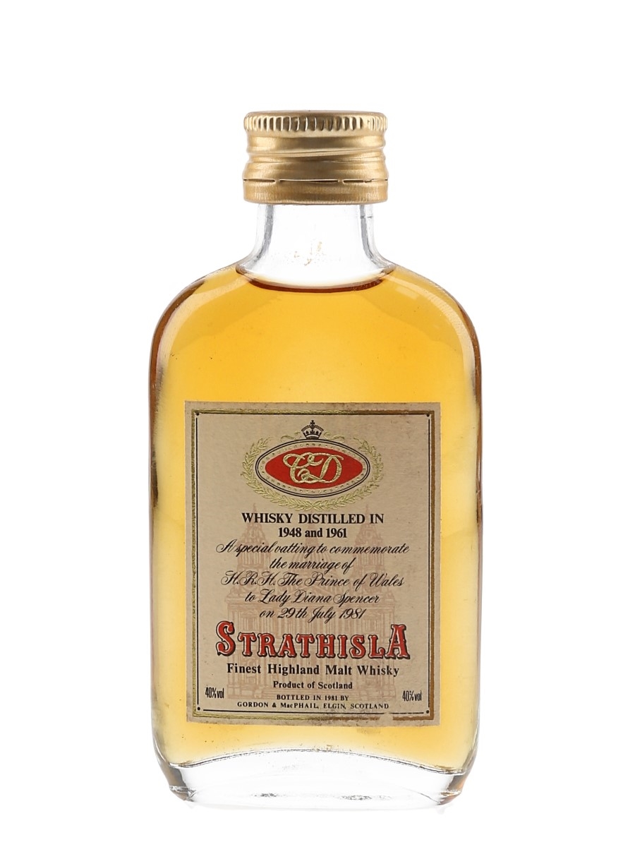 Strathisla Royal Wedding 1948 & 1961 Bottled 1981 - Gordon & MacPhail 5cl / 40%