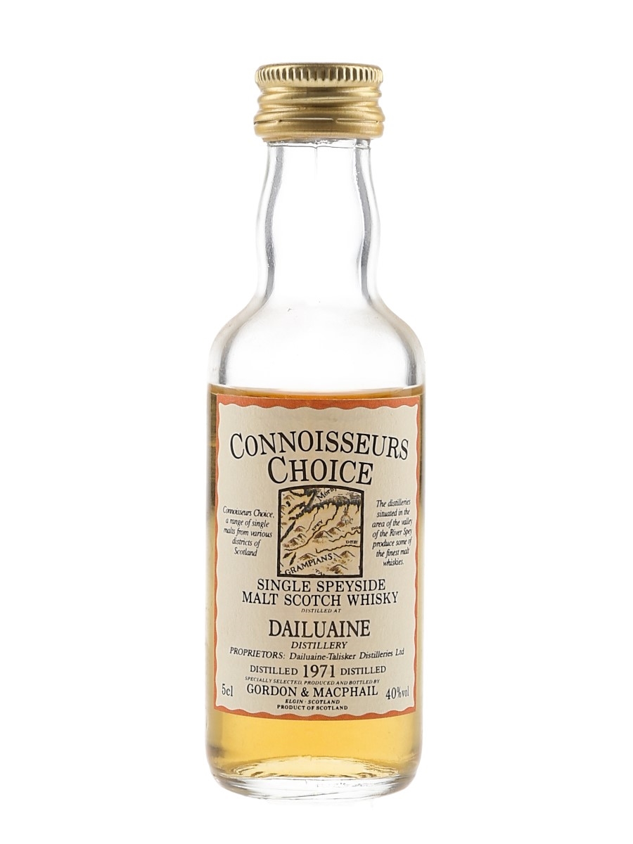 Dailuaine 1971 Connoisseurs Choice Bottled 1980s - Gordon & MacPhail 5cl / 40%