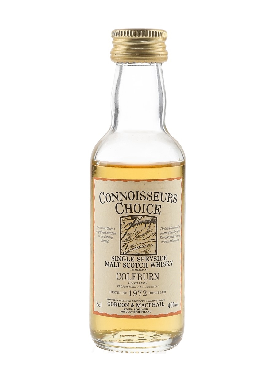 Coleburn 1972 Connoisseurs Choice Bottled 1990s  - Gordon & MacPhail 5cl / 40%
