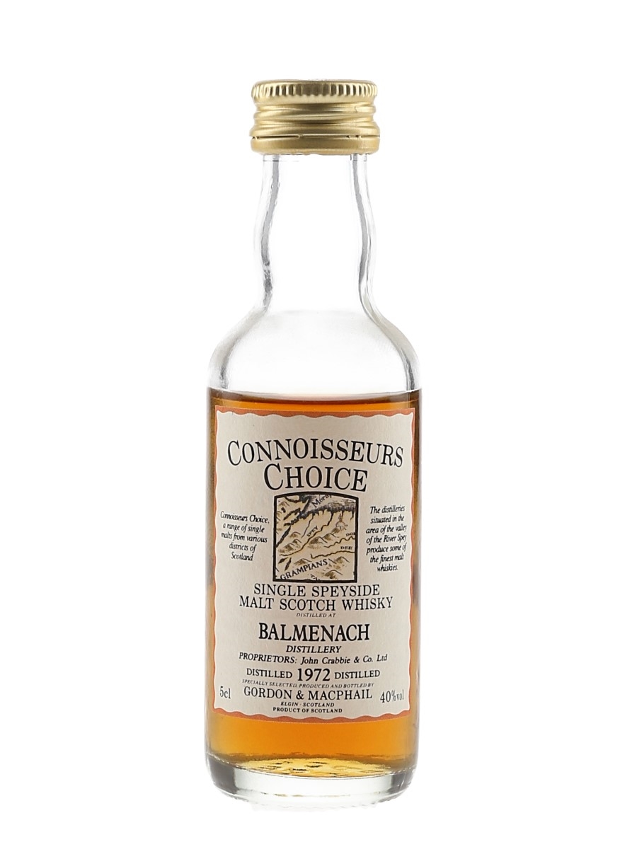 Balmenach 1972 Connoisseurs Choice Bottled 1991 - Gordon & MacPhail 5cl / 40%