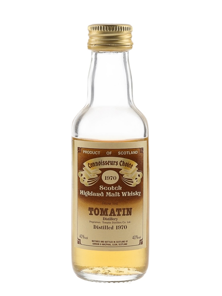 Tomatin 1970 Connoisseurs Choice Bottled 1980s - Gordon & MacPhail 5cl / 40%
