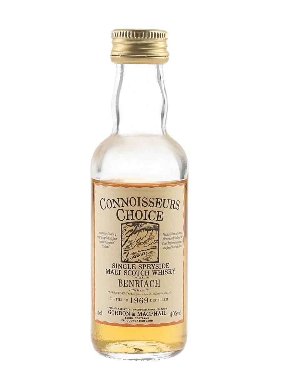 Benriach 1969 Connoisseurs Choice Bottled 1990s - Gordon & MacPhail 5cl / 40%