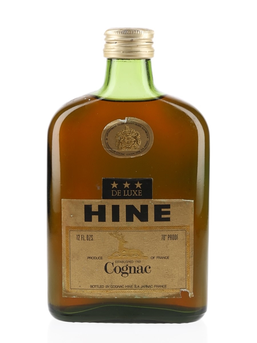 Hine 3 Star De Luxe Bottled 1970s 34cl / 40%
