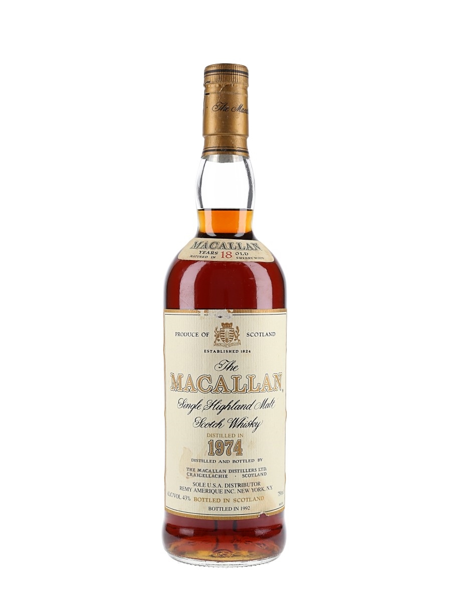 The Macallan マッカラン18年［1974 ] 【未開封】 Yahoo!オークション -「マッカラン 18年 1974」の落札相場・落札価格