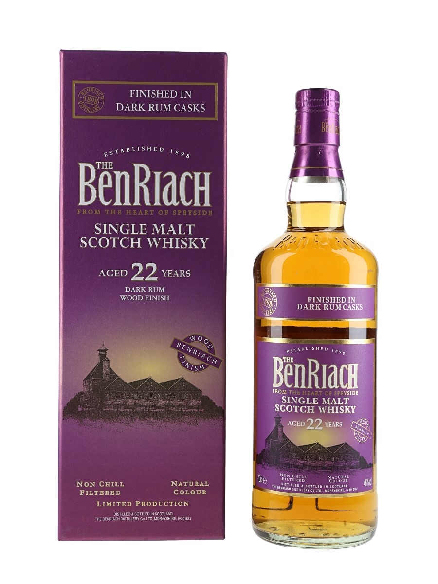 Benriach 22 Year Old Bottled 2016 - Rum Casks Finish 70cl / 46%
