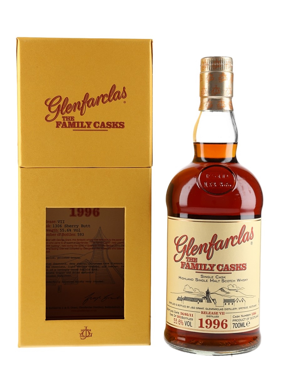 Glenfarclas 1996 The Family Casks Bottled 2011  - Release VII 70cl / 55.6%