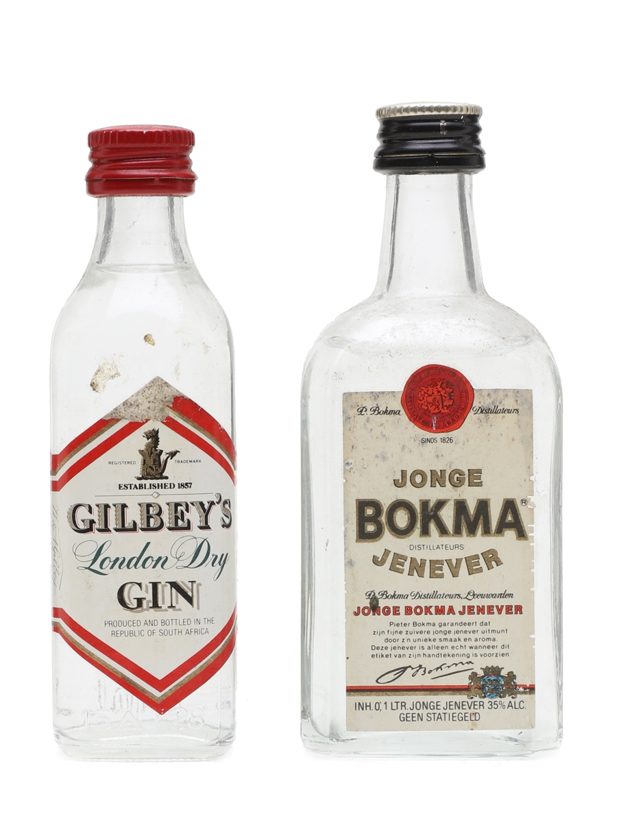 Gilbey's Gin & Bokma Jenever  10cl & 5cl