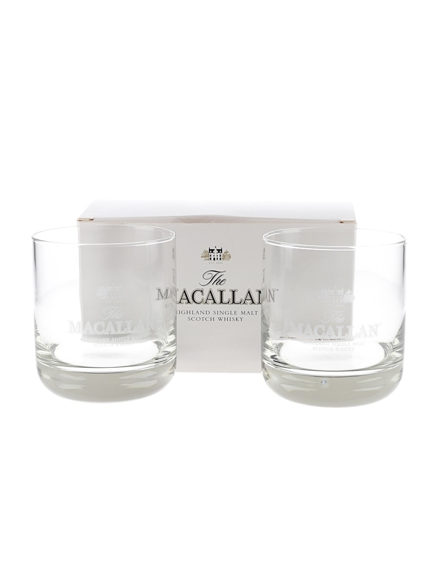Macallan Whisky Glasses  9cm Tall
