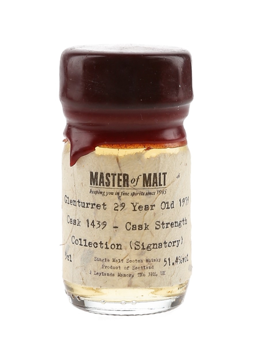 Glenturret 1979 29 Year Old Cask No.1439 Bottled 2009 - Signatory Vintage 3cl / 51.4%