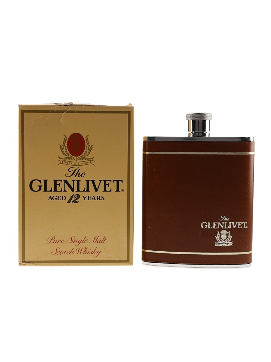 Glenlivet Hip Flask  13cm x 9.5cm