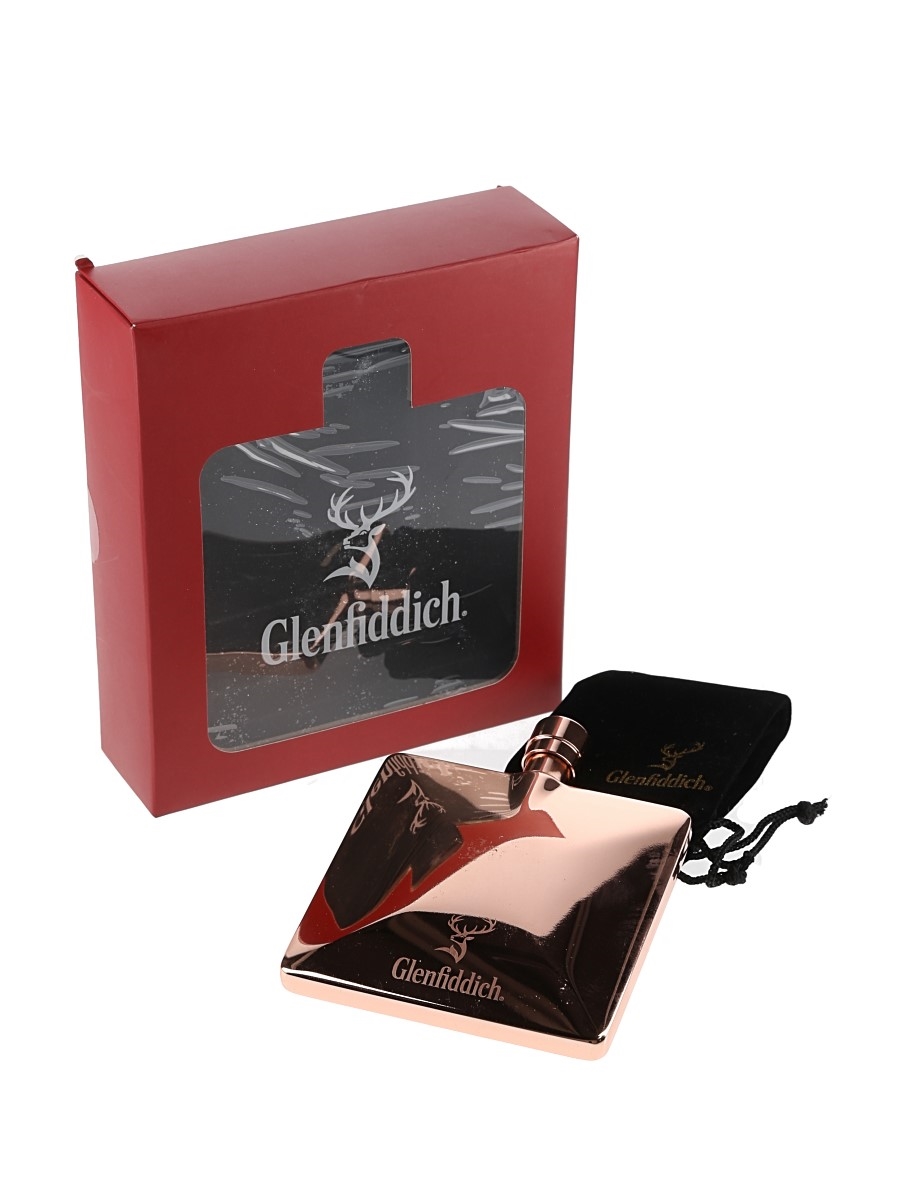 Glenfiddich Hip Flask  11cm x 9cm