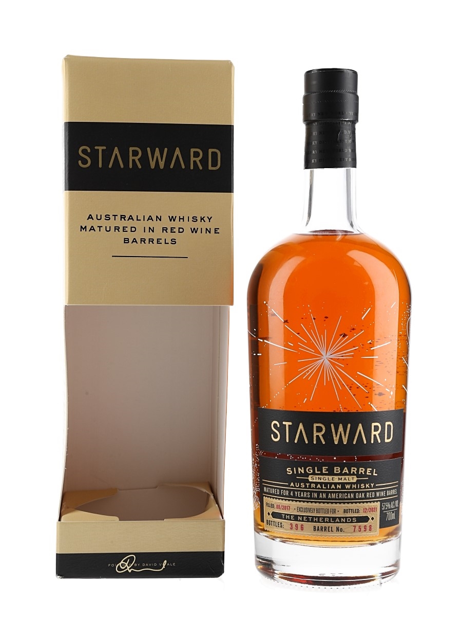 Starward 2017 4 Year Old Single Barrel No.7598 Bottled 2021 - The Netherlands 70cl / 57.5%