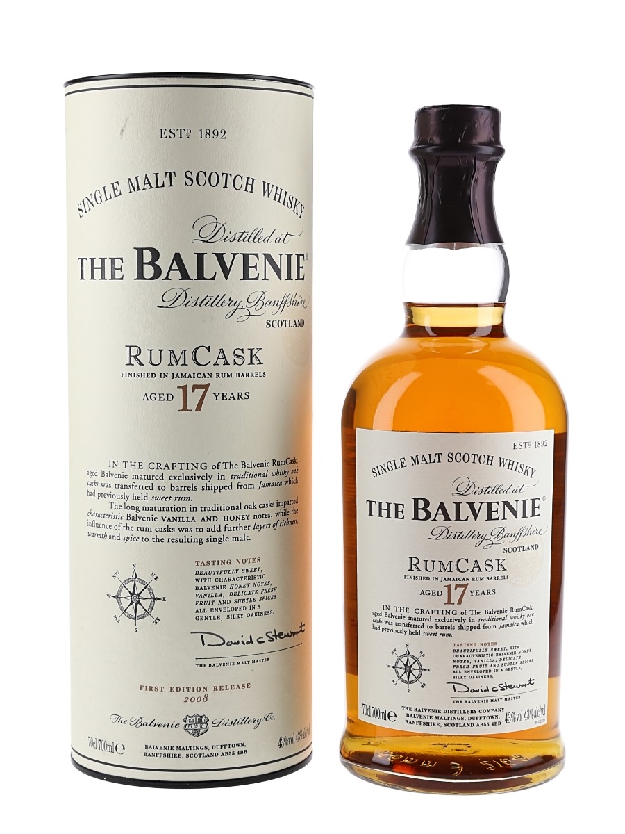 Balvenie 17 Year Old Rum Cask - First Edition 70cl / 43%