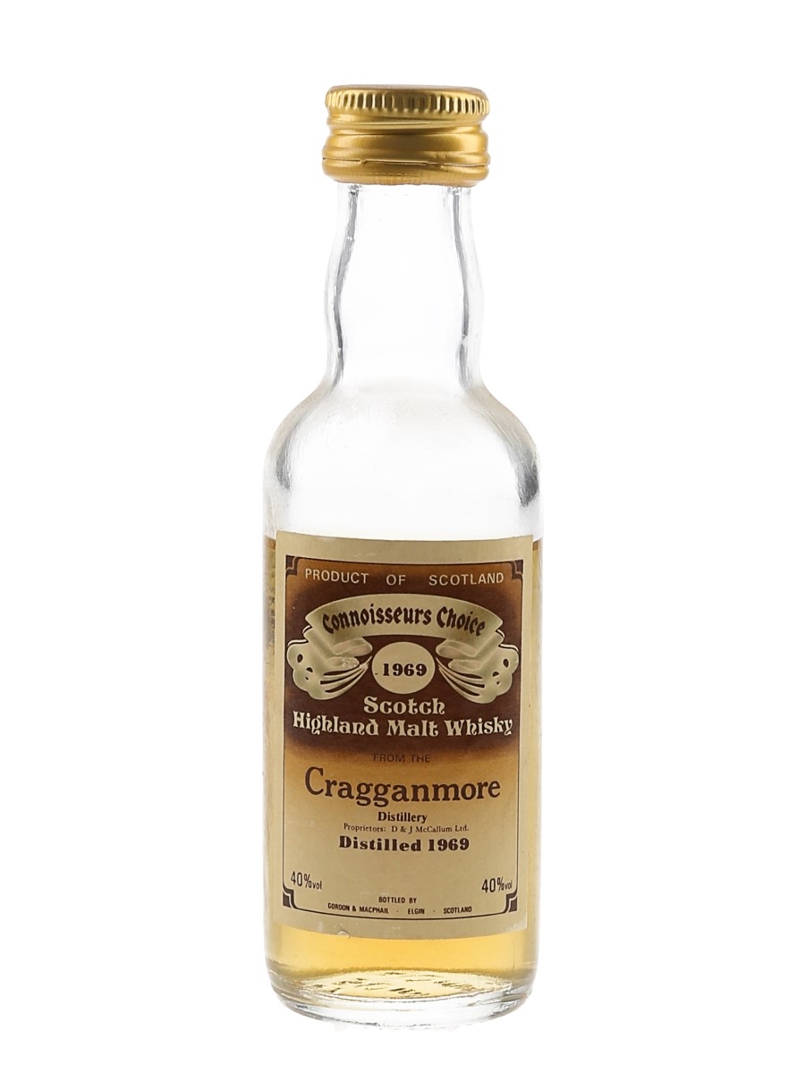 Cragganmore 1969 Connoisseurs Choice Bottled 1980s - Gordon & MacPhail 5cl / 40%
