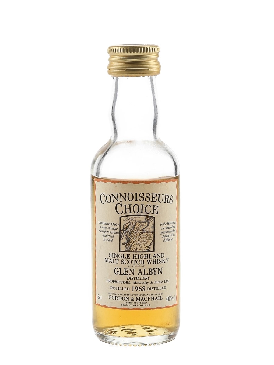 Glen Albyn 1968 Connoisseurs Choice Bottled 1990s - Gordon & MacPhail 5cl / 40%