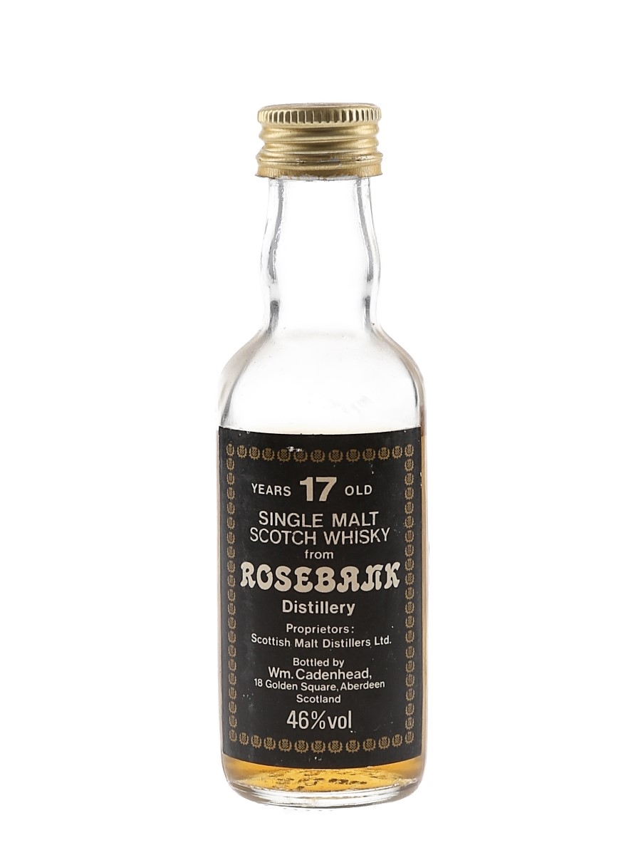 Rosebank 17 Year Old Bottled 1980s - Cadenhead's 5cl / 46%