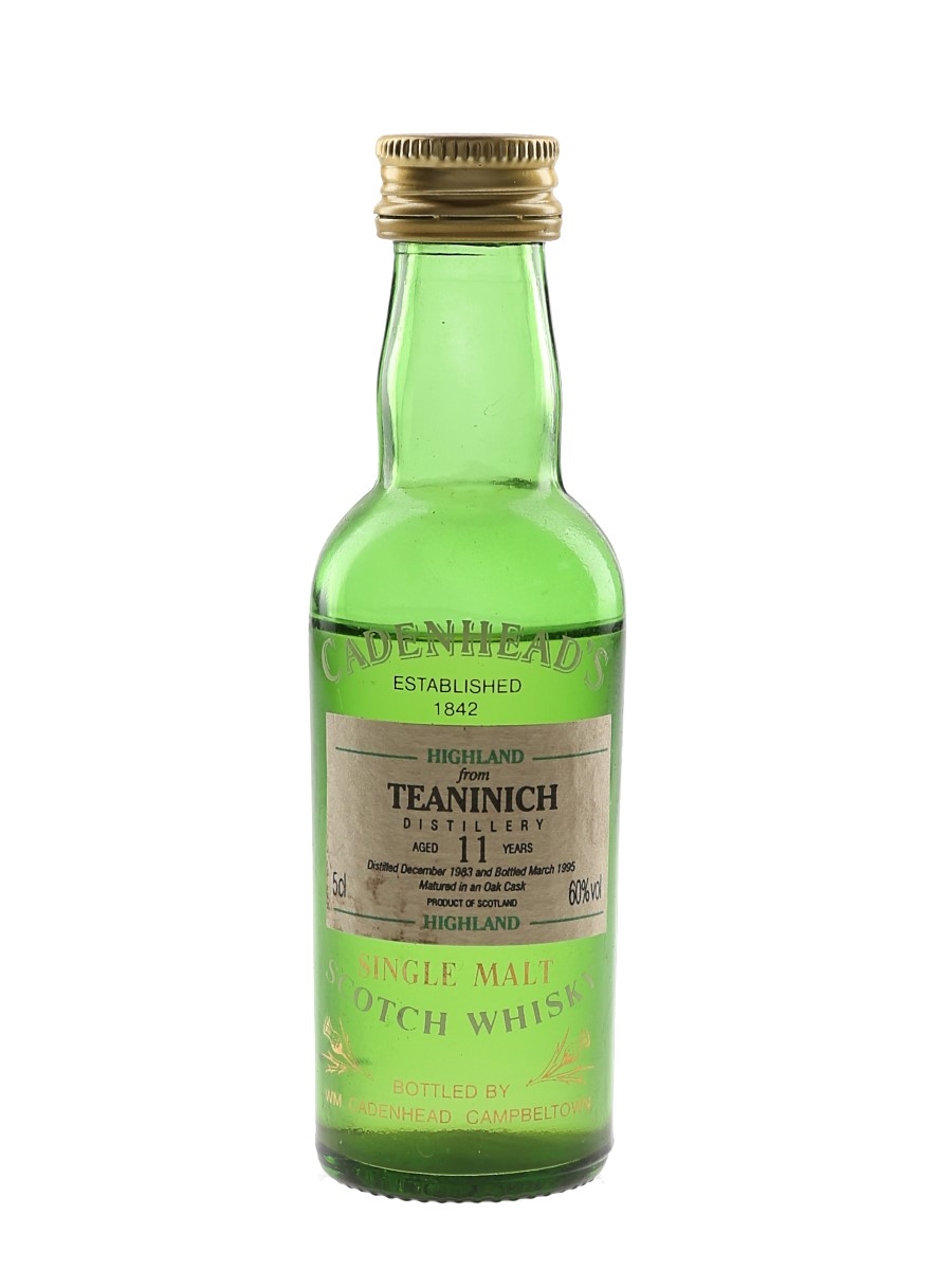 Teaninich 1983 11 Year Old Bottled 1995 - Cadenhead's 5cl / 60%