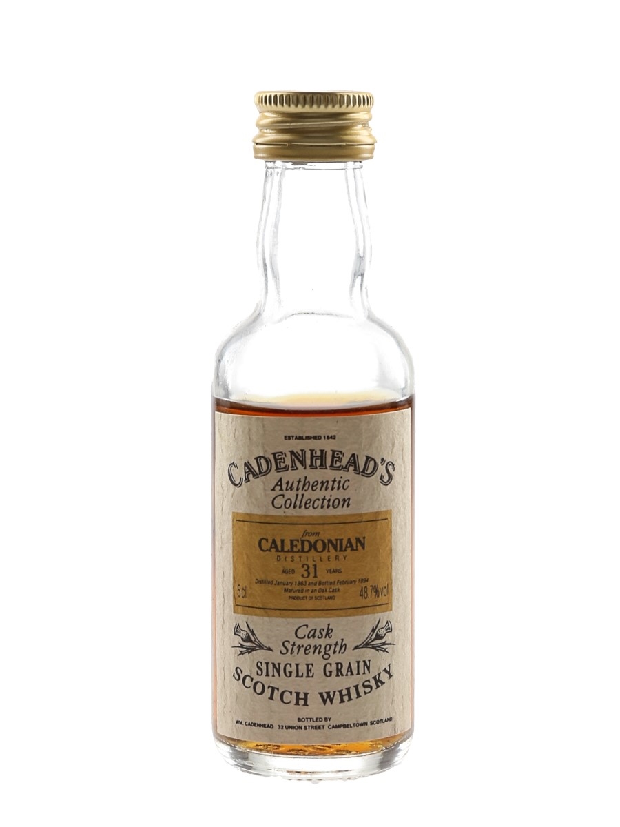 Caledonian 1963 31 Year Old Bottled 1994 - Cadenhead's 5cl / 48.7%
