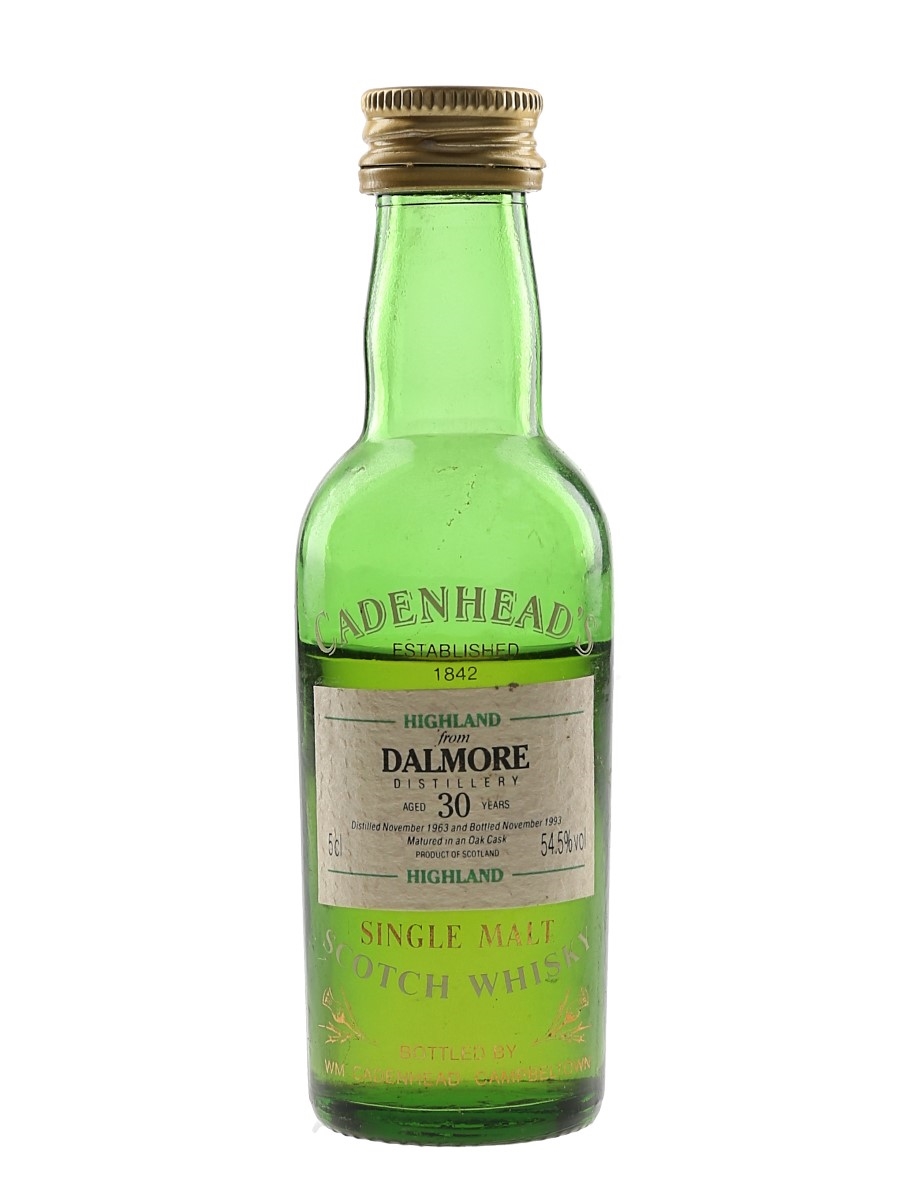 Dalmore 1963 30 Year Old Bottled 1993 - Cadenhead's 5cl / 54.5%
