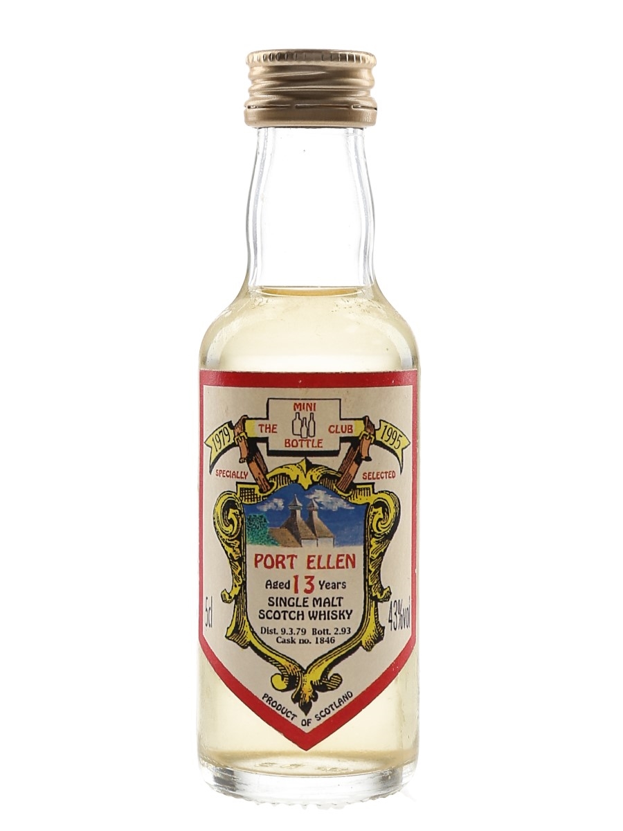 Port Ellen 1979 13 Year Old Cask 1846 Bottled 1993 - Mini Bottle Club 5cl / 43%