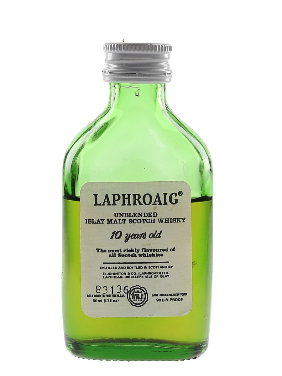 Laphroaig 10 Year Old Bottled 1980s - Julius Wile 5cl / 45%