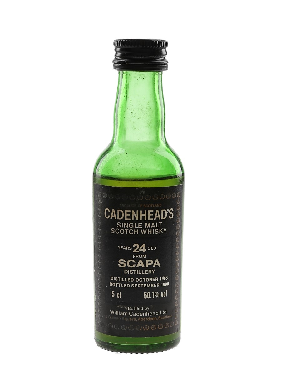 Scapa 1965 24 Year Old Bottled 1990 - Cadenhead's 5cl / 50.1%