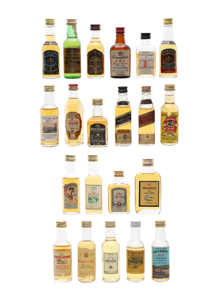 Assorted Blended Scotch Whisky  21 x 4.7cl-5cl