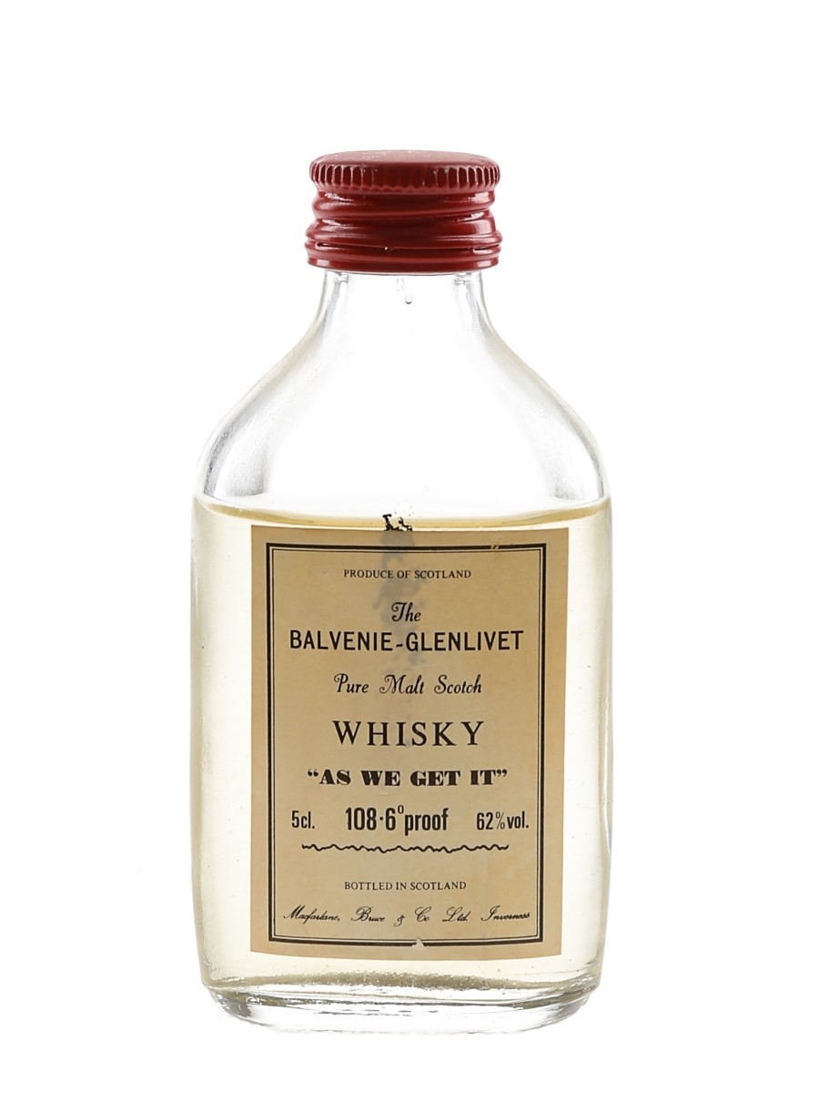 Balvenie Glenlivet As We Get It Macfarlane, Bruce & Co. 5cl / 62%