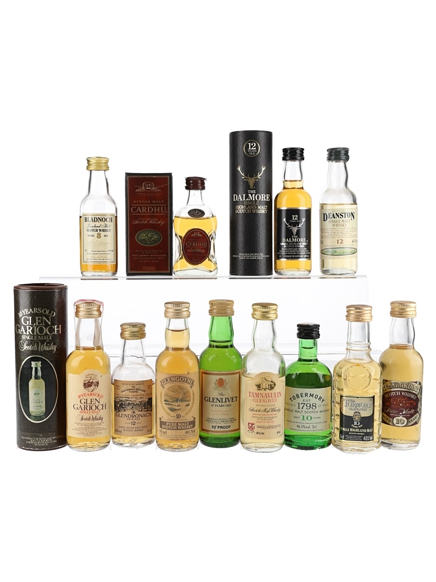 Assorted Single Malt Scotch Whisky  12 x 5cl