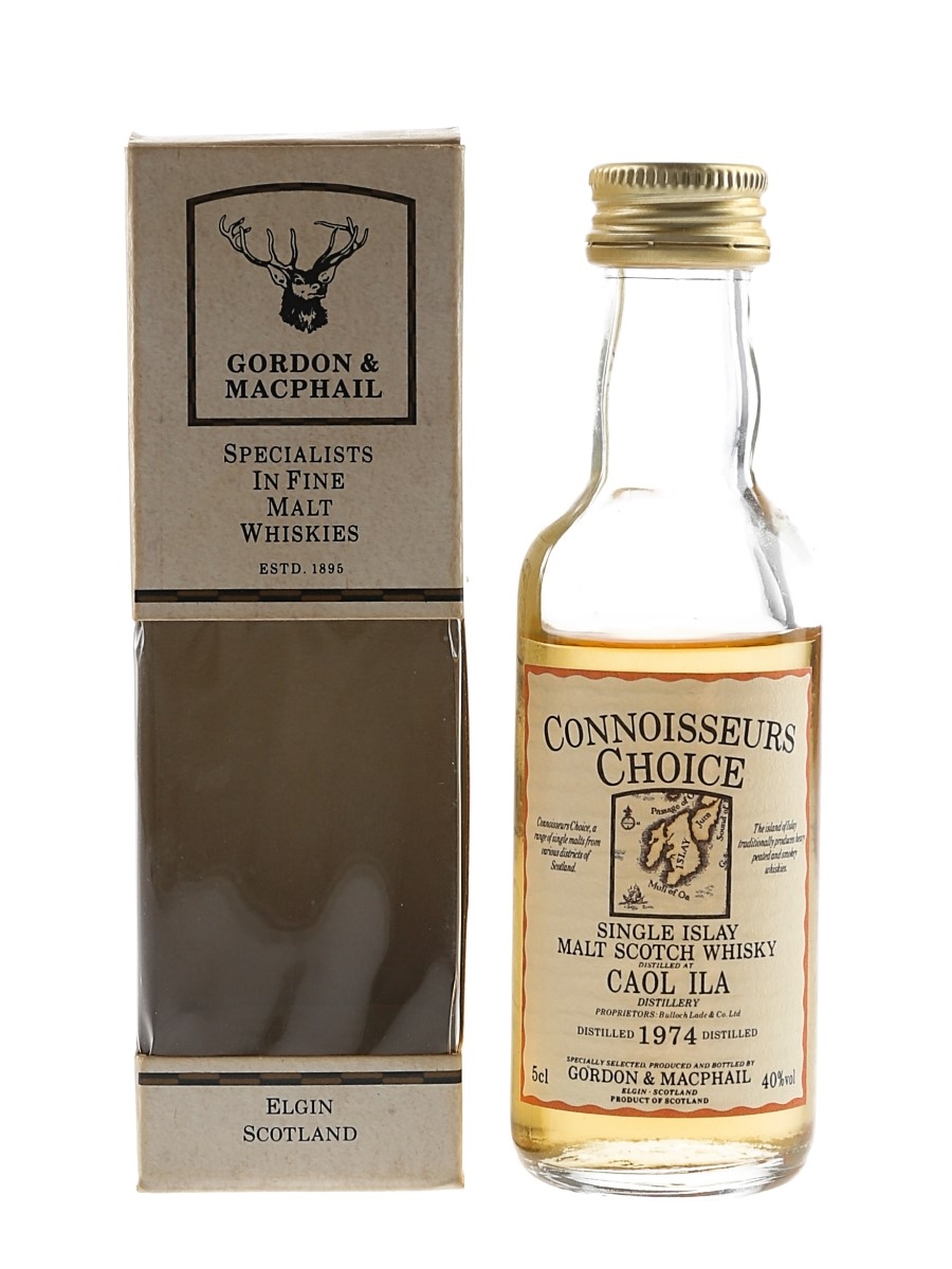 Caol Ila 1974 Connoisseurs Choice Bottled 1990s - Gordon & MacPhail 5cl / 40%