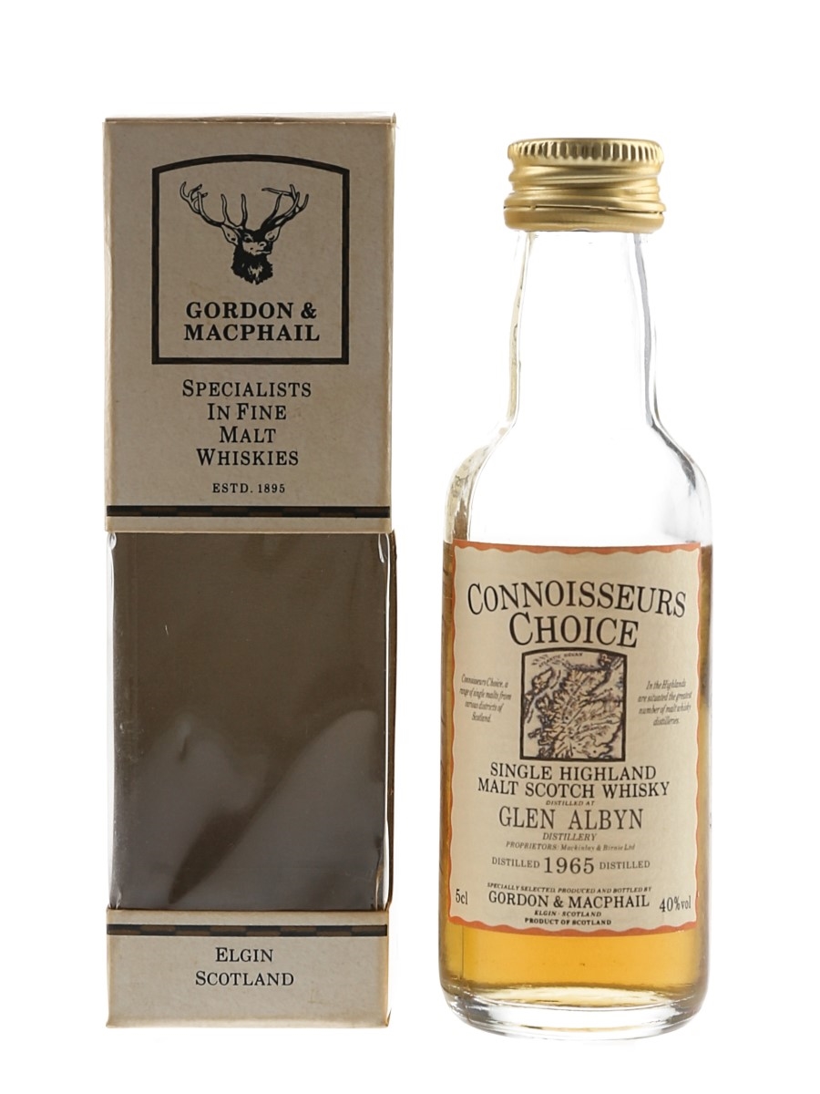 Glen Albyn 1965 Connoisseurs Choice Bottled 1990s - Gordon & MacPhail 5cl / 40%