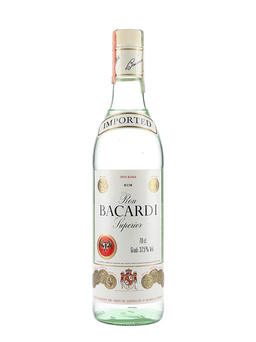Bacardi Superior Rum Bottled 1980s 70cl / 37.5%