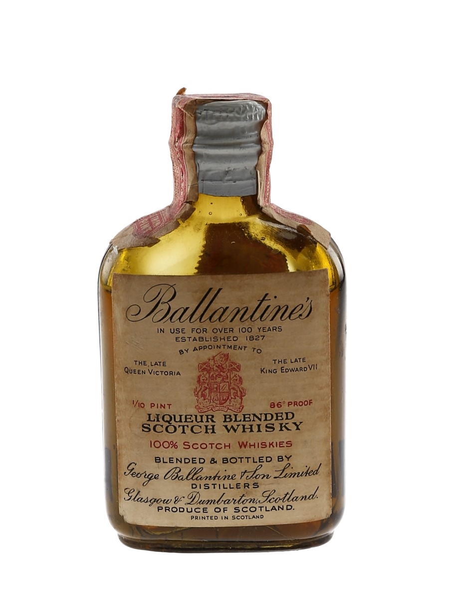 Ballantine's Finest Bottled 1940s-1950s - 21 Brands Inc 4.7cl / 43%