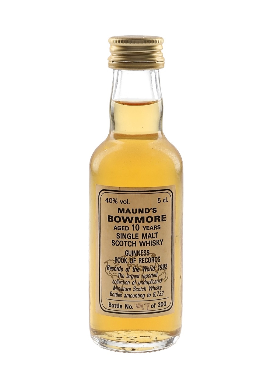 Bowmore 10 Year Old Maund's 1992 Guinness World Record 5cl / 40%