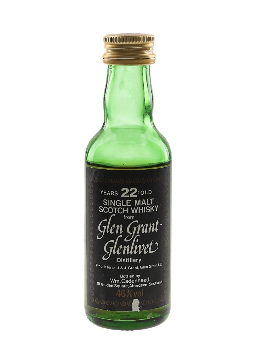 Glen Grant Glenlivet 22 Year Old Bottled 1980s - Cadenhead's 5cl / 46%