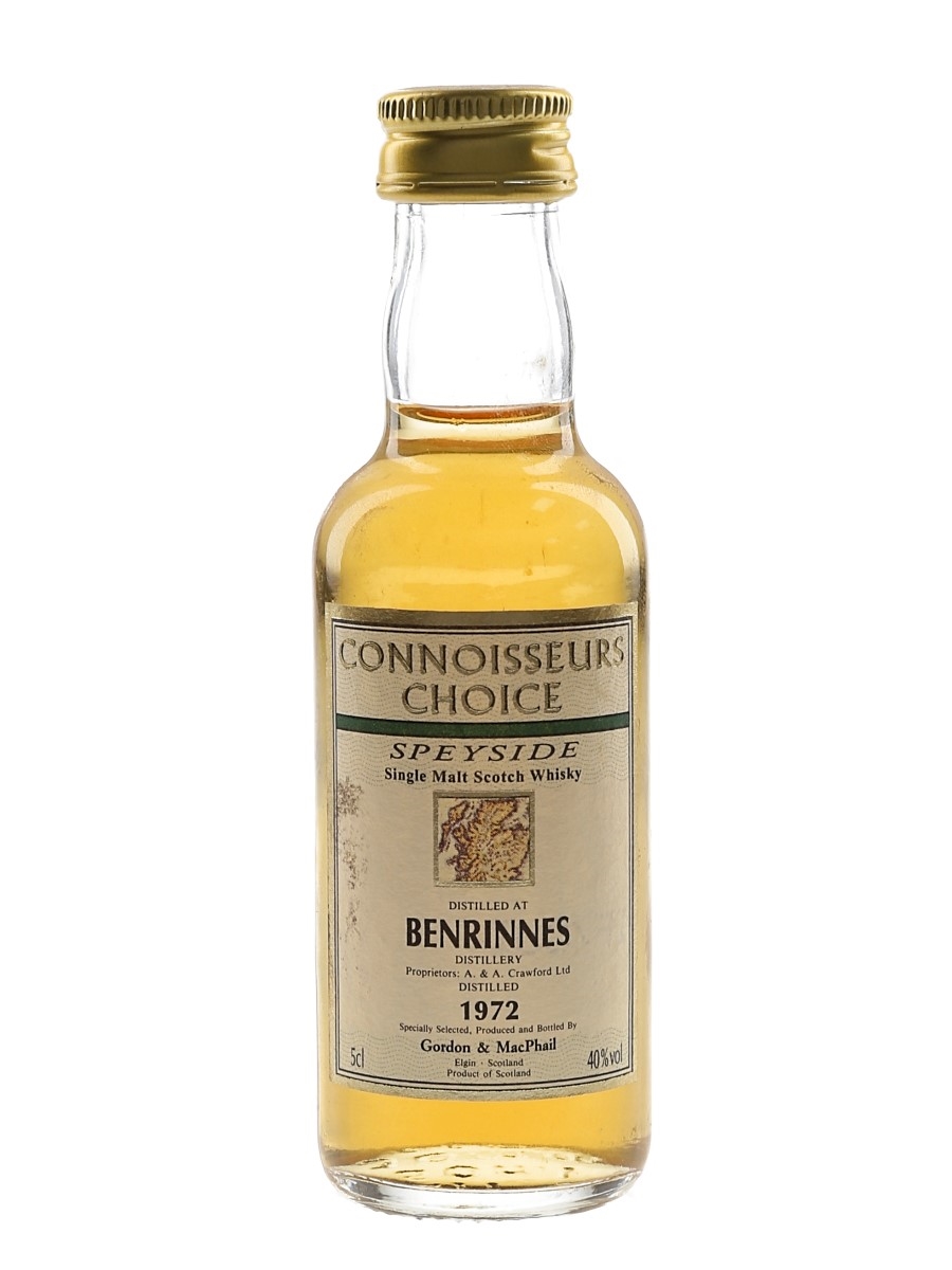 Benrinnes 1972 Connoisseurs Choice Bottled 1990s - Gordon & MacPhail 5cl / 40%