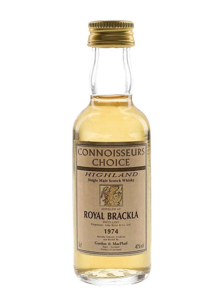 Royal Brackla 1974 Connoisseurs Choice Bottled 1990s - Gordon & MacPhail 5cl / 40%