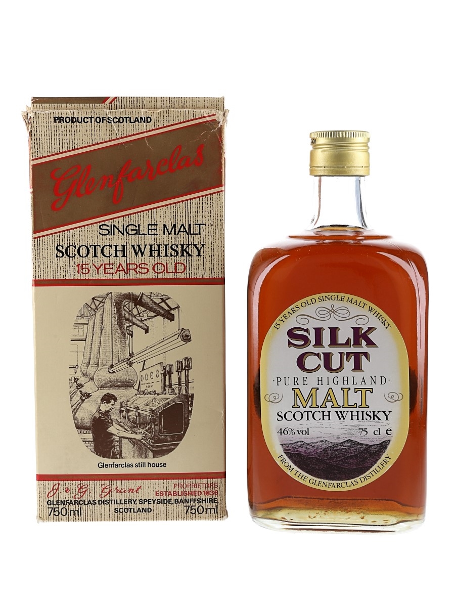 Glenfarclas 15 Year Old Silk Cut Bottled 1980s 75cl / 46%