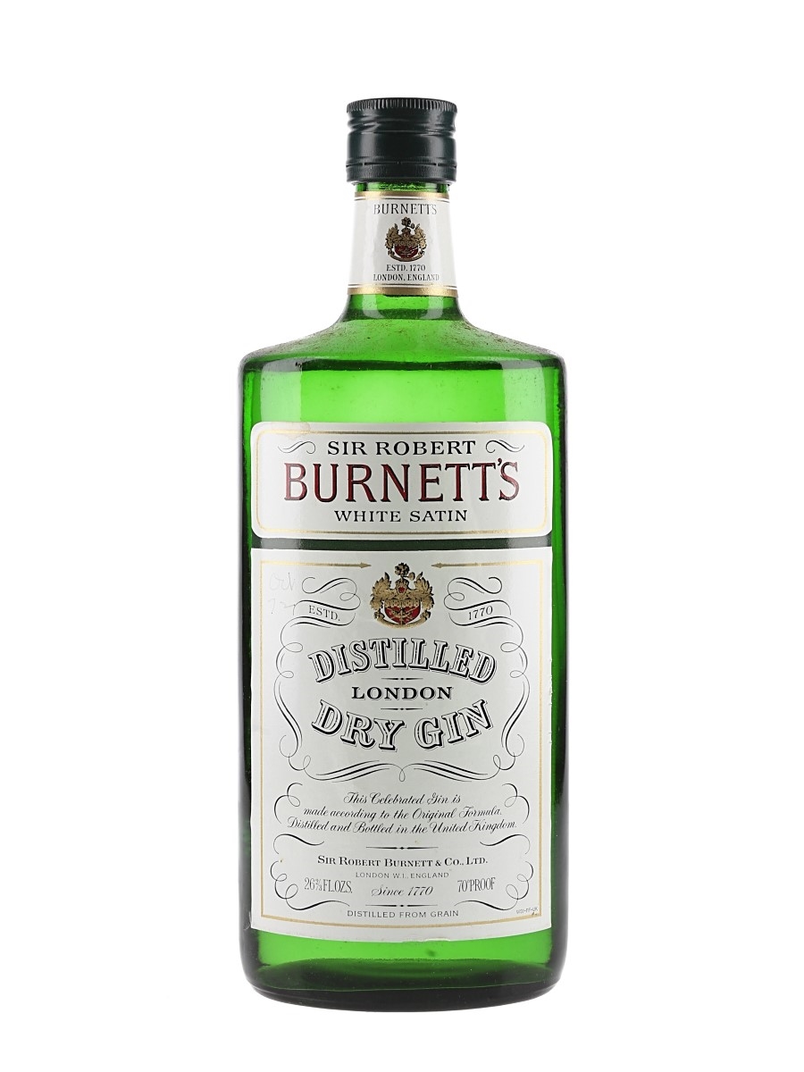 Sir Robert Burnett's White Satin Gin Bottled 1970s 75.7cl / 40%