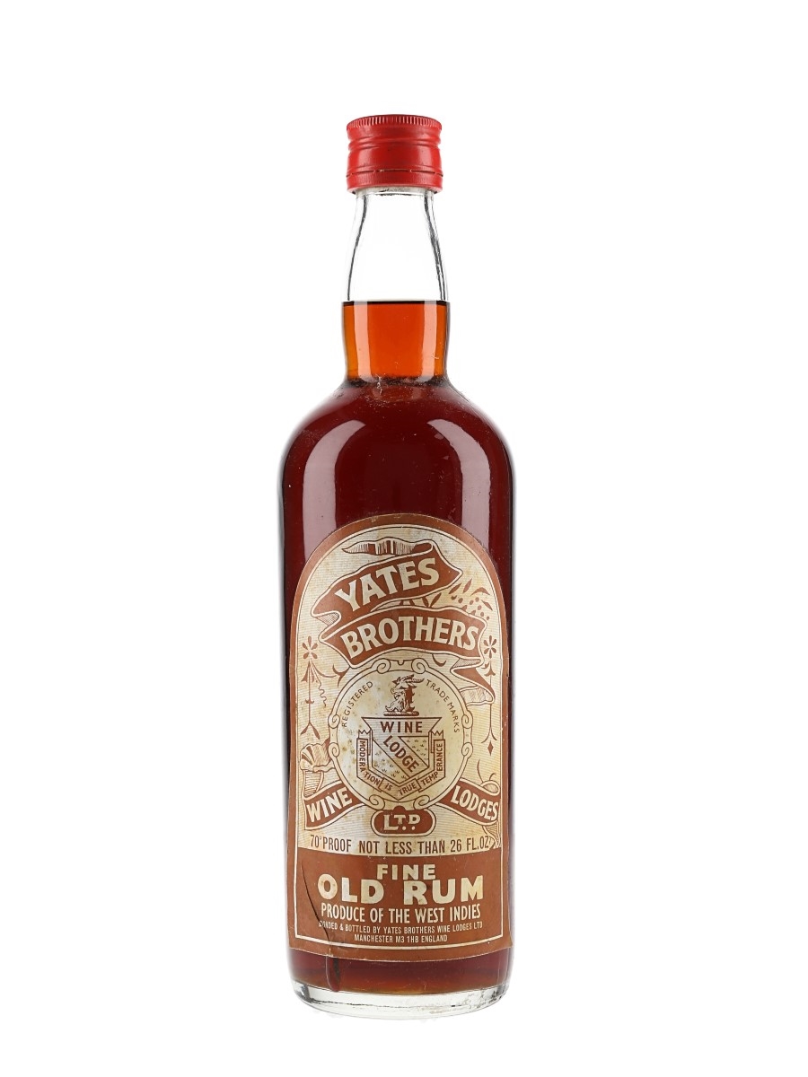 Yates Brothers Fine Old Rum Bottled 1970s 75cl / 40%