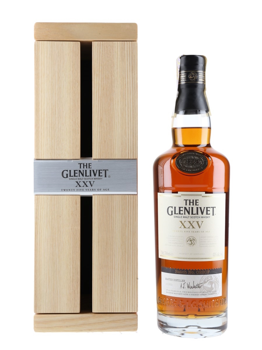 Glenlivet XXV 25 Year Old Bottled 2020 - Batch No. 0220F 70cl / 43%