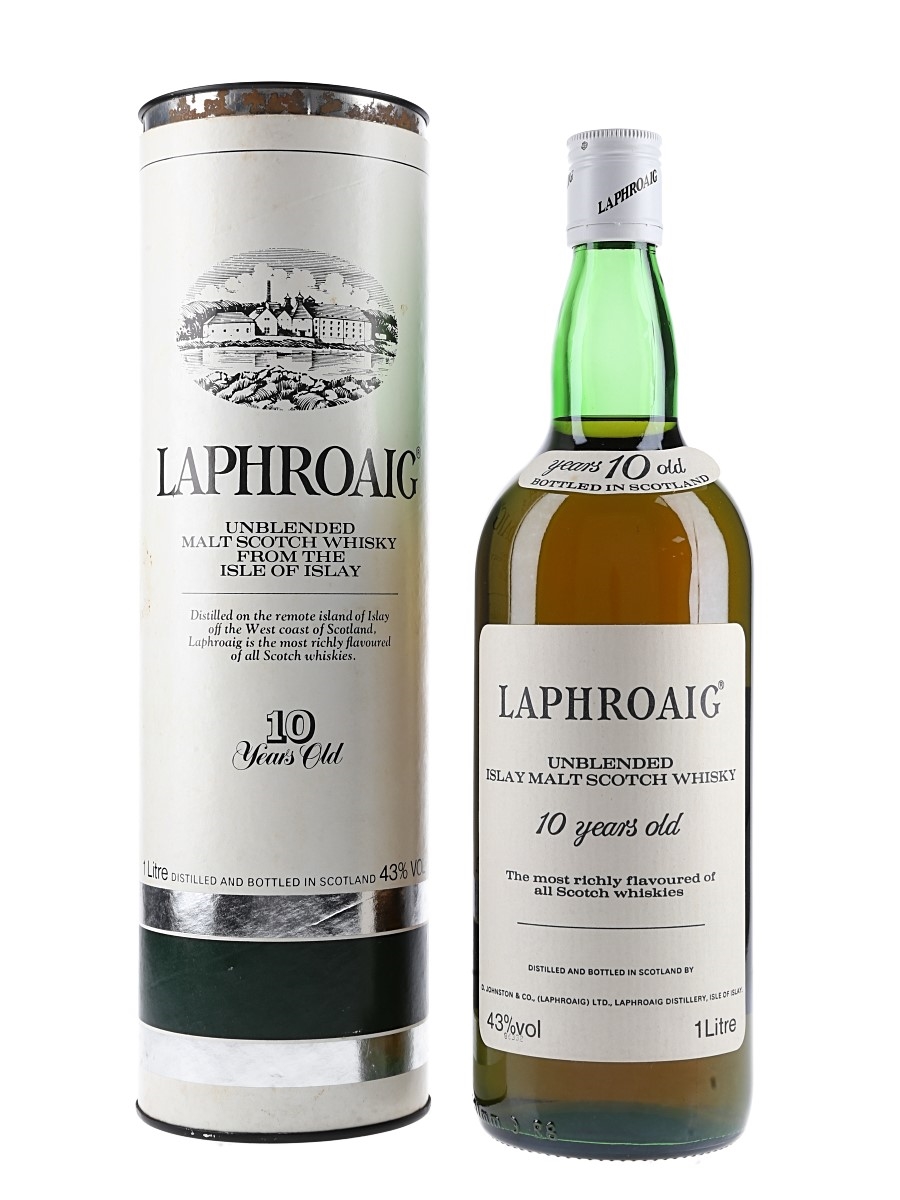 Laphroaig 10 Year Old Bottled 1980s 100cl / 43%