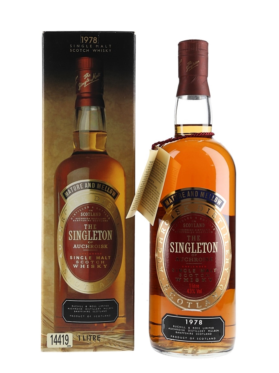 Singleton Of Auchroisk 1978 Bottled 1980s 100cl / 43%