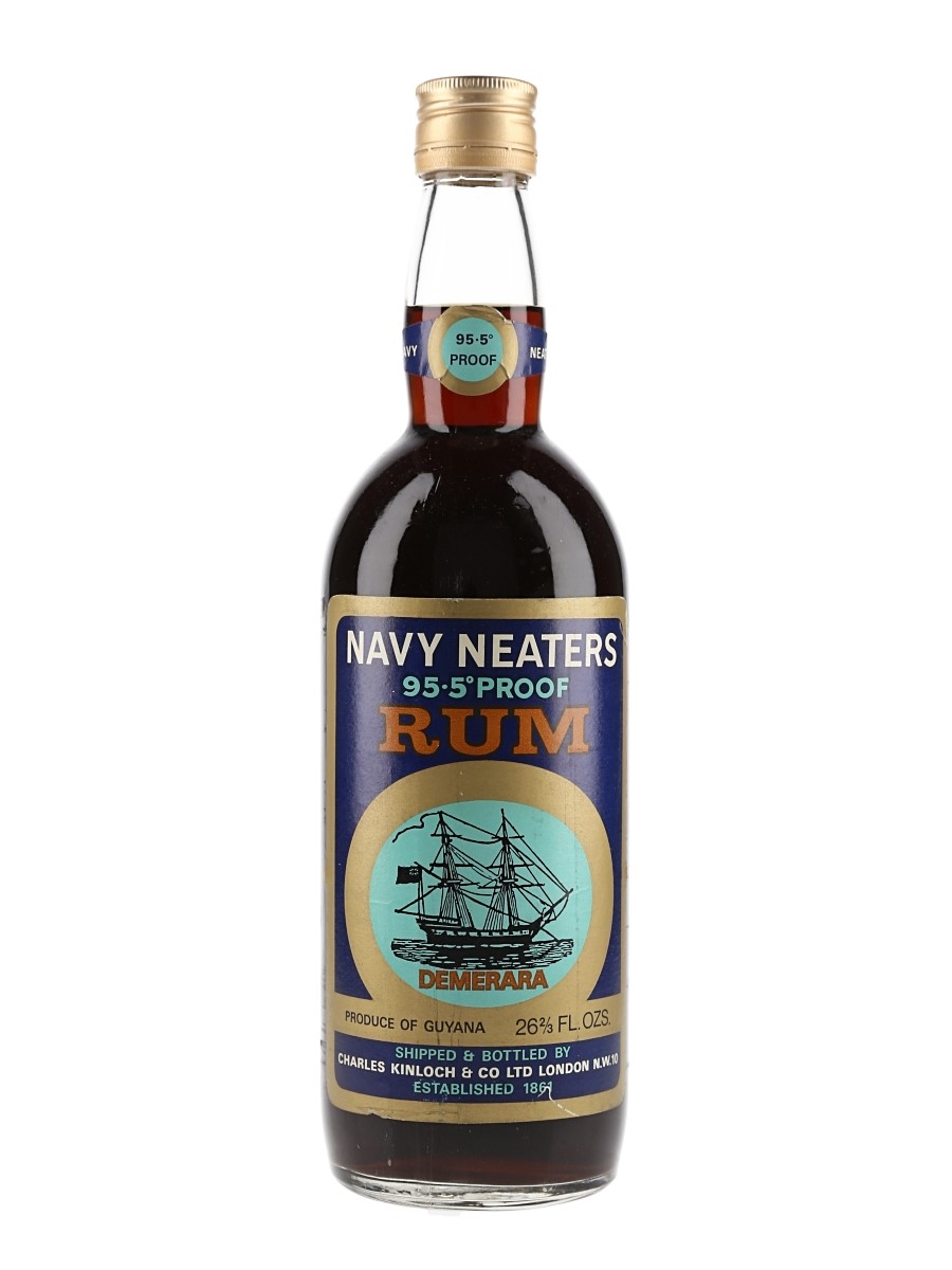 Navy Neaters Demerara Rum Bottled 1960s-1970s - Charles Kinloch 75.7cl / 54.5%