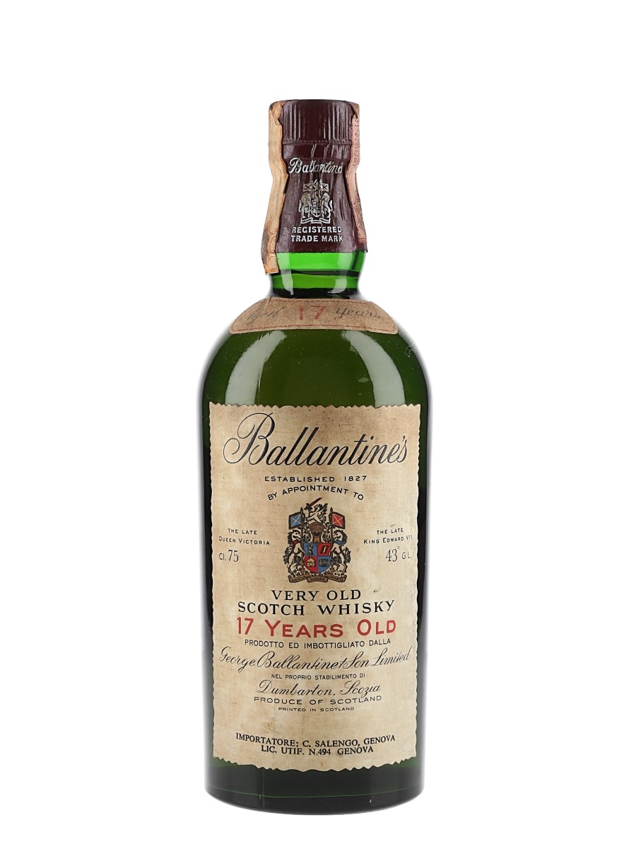 Ballantine's 17 Year Old Bottled 1970s - C Salengo 75cl / 43%