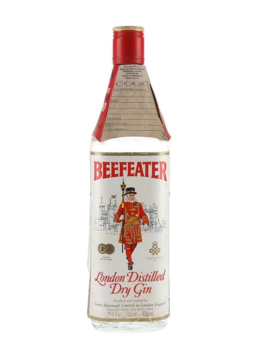 Beefeater London Dry Gin Bottled 1970s-1980s 75cl / 40%