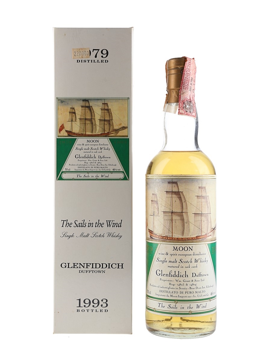 Glenfiddich 1979 The Sails In The Wind Bottled 1993 - Moon Import 70cl / 46%