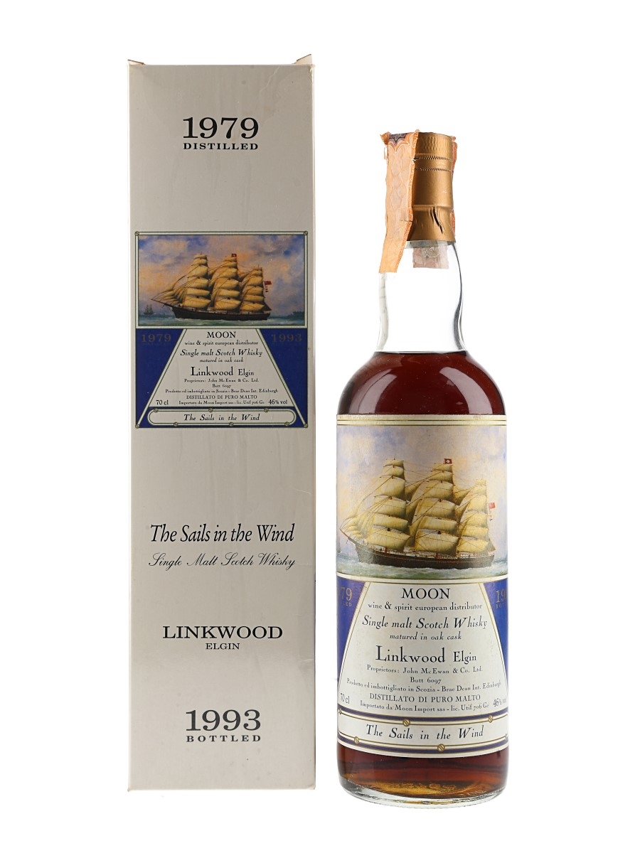 Linkwood 1979 The Sails In The Wind Cask 6097 Bottled 1993 - Moon Import 70cl / 46%