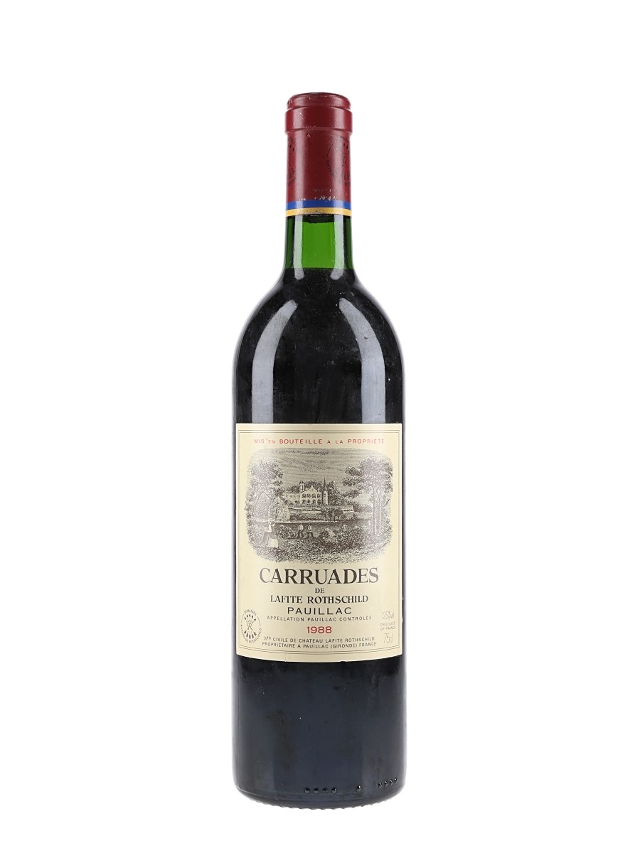 1988 Carruades De Lafite Rothschild Second Wine Of Chateau Lafite 75cl / 12.5%